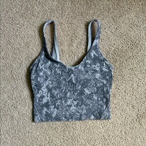 lululemon athletica Gray Patterned Tank Top